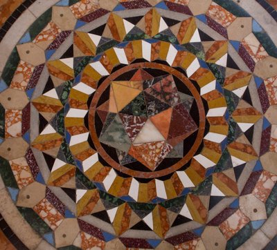 Pyhän Markuksen basilika, kirkko, jalkakäytävä (mosaiikki) tekijältä School Italian