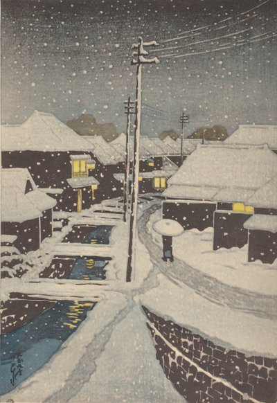 Illan lumi (puupiirros) tekijältä School Japanese