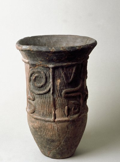 Terrakottapurkki Chibasta, Jomon-kaudelta 1200-1100 eKr tekijältä Japanese School
