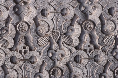Yksityiskohta saadilaisten vuonna 1565 rakentamasta muurista (stukki) tekijältä School Moroccan
