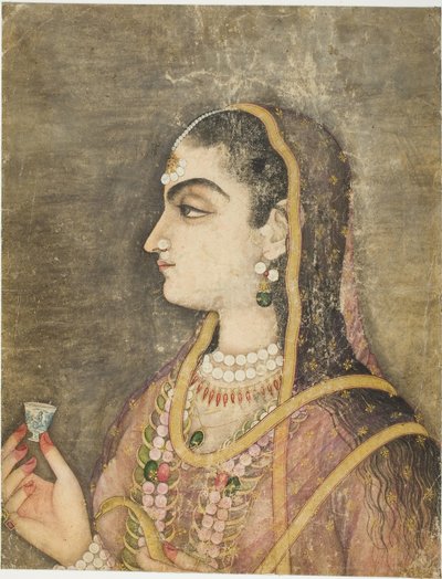 Prinsessan muotokuva tekijältä School Mughal