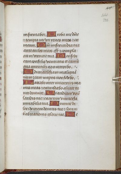 Kings 9, f.235r, tuntikirja, Sarumin käyttö ("Anne Boleynin tuntikirja") (pergamentti). tekijältä School Netherlandish