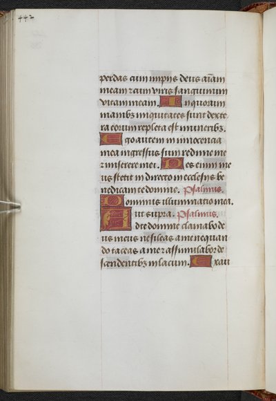 Kings 9, f.235v, tuntikirja, Sarumin käyttö ("Anne Boleynin tuntikirja") (pergamentti). tekijältä School Netherlandish