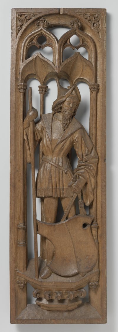 Paneeli urkukotelosta, c. 1510-20 (tammi, jossa on jälkiä polykromiasta) tekijältä School Netherlandish