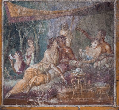 Bankettikohtaus, Pompeji tekijältä School Roman