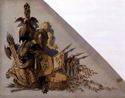 Uusklassiset aseiden palkinnot: Eurooppa, n. 1825 (akvarelli paperille) tekijältä School Russian