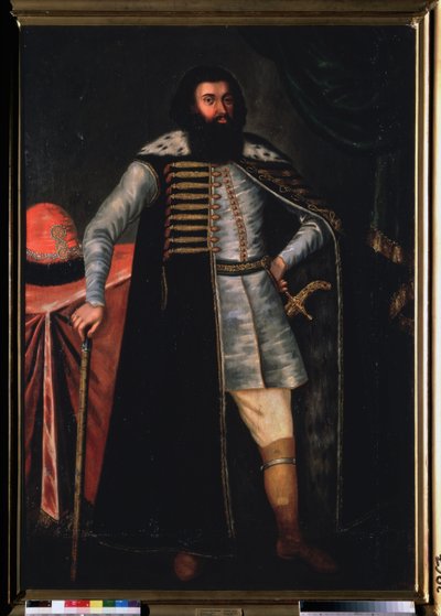 Muotokuva kreivi Ivan Repninistä (?). Venäläisen mestarin maalaus, öljy kankaalle, 1600-luvun 2. puolisko. Muinainen venäläinen taide. Venäjän valtionmuseo, Pietari. tekijältä School Russian