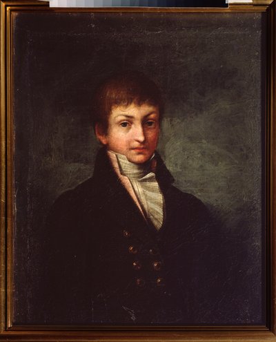 aRetrat del poeta Konstantin N. Batyushkov (Constantin Batyushkov) (1787-1855). Pintura d