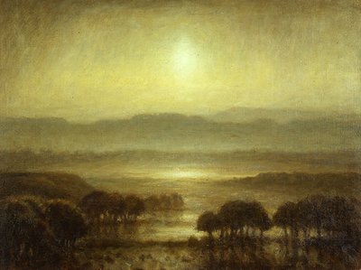 Auringonnousu (öljy kankaalle) tekijältä School Scottish