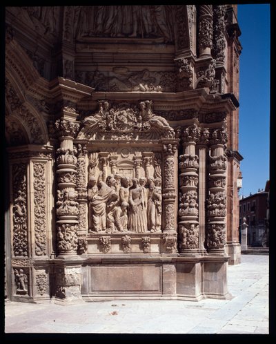 Näkymä Pyhän Marian katedraalin julkisivulle, Astorga, Espanja (Näkymä Pyhän Marian katedraalin julkisivulle, Astorga, Espanja) tekijältä School Spanish