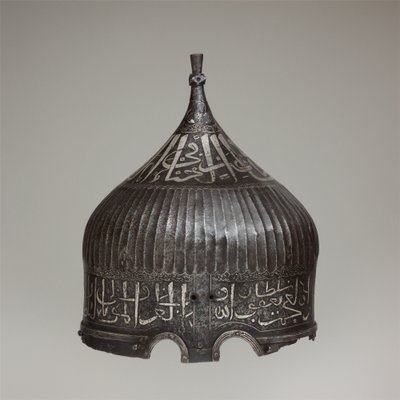Turbaanikypärä, n. 1478–1490 (teräs, rauta, hopea) tekijältä School Turkish