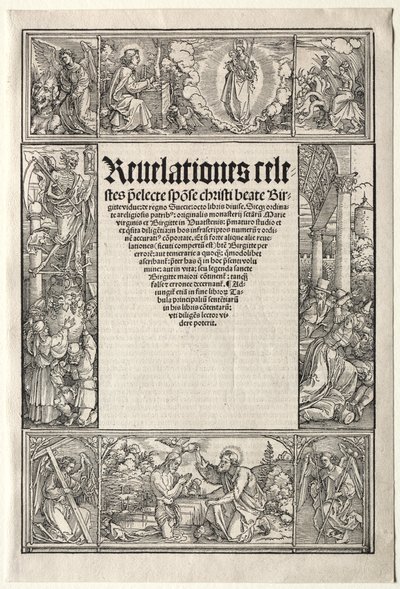 Raja - Kristuksen kasteen kanssa tekijältä School of Albrecht Dürer