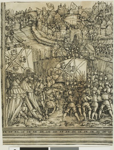 Kampanja Unkarissa Maximilian I:n riemukaaresta tekijältä School of Albrecht Dürer