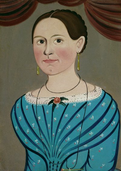 Nainen sinisessä mekossa, n. 1840. tekijältä School of William Matthew Prior