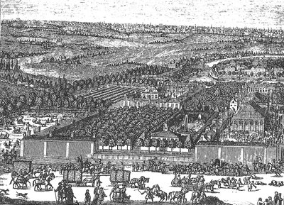 Herman Carterin saksalaiskortteli Moskovassa, 1705 tekijältä Schoonebeek
