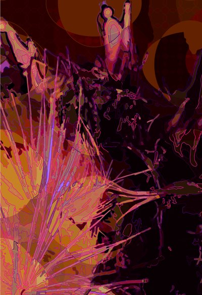 Artichoke_abst_vert6 (digitaalinen) tekijältä Scott J. Davis