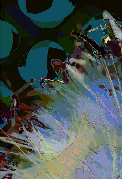 Artichoke_abst_vert8 (digitaalinen) tekijältä Scott J. Davis