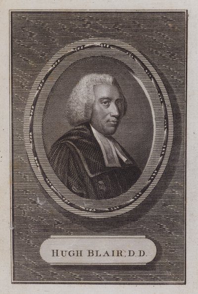 Hugh Blair, skotlantilainen pappi (kaiverrus) tekijältä Scottish School