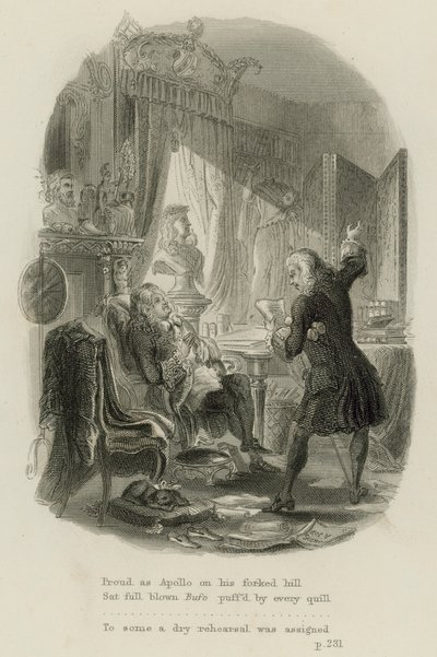 Kohtaus kirjeestä tohtori Arbuthnotille, kirjoittanut Alexander Pope (kaiverrus) tekijältä Scottish School
