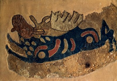 Art Scythe (Scythic Civilization tai Scythia): fragmentti huopasatulapäällysteestä. Pietari, Eremitaaši tekijältä Scythian Scythian