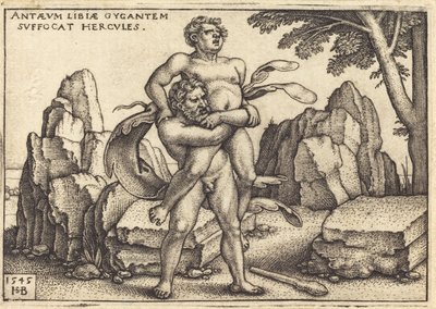 Hercules tappaa Anthaeuksen tekijältä Sebald Beham