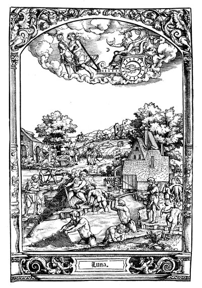 Luna, 1531 tekijältä Sebald Beham