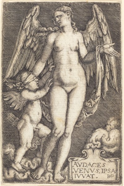 Venus ja Cupid tekijältä Sebald Beham