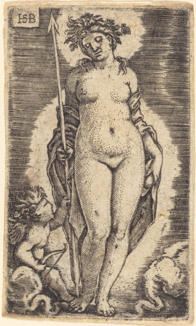 Venus ja Cupid tekijältä Sebald Beham