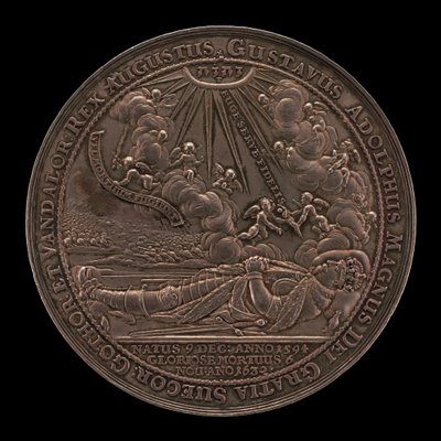 Kustaa II Adolphus kuoli 1594-1632, Ruotsin kuningas 1611 [kannepuoli], 1634. tekijältä Sebastian Dadler