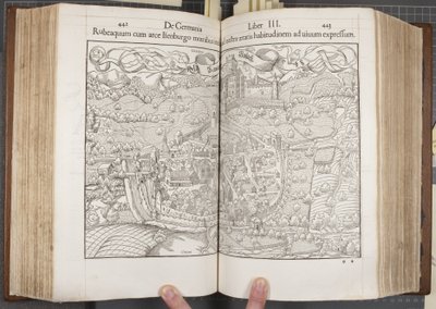Cosmographia, Fols 442-443 tekijältä Sebastian Munster