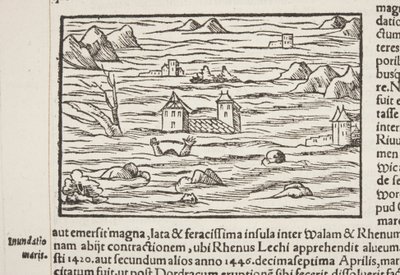 Cosmographia, yksityiskohta Fol 516:sta tekijältä Sebastian Munster