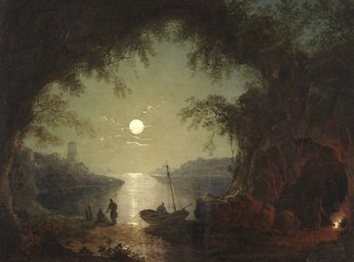 Moonlit Cove (öljy kankaalle) tekijältä Sebastian Pether