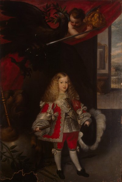 Muotokuva Espanjan Kaarle II:sta lapsena, 1667-1670 tekijältä Sebastian de Herrera Barnuevo