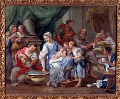 Johannes Kastajan syntymä (Johannes Kastajan syntymä) Sebastiano Concan (1680-1764) maalaus 1700-luvun Museo dell