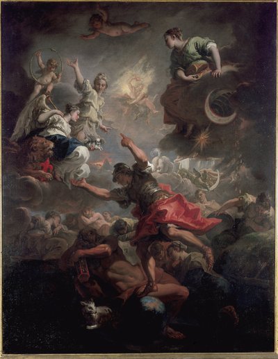 Toscanan allegoria (öljy kankaalle tekijältä Sebastiano Ricci