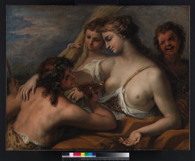 Bacchus ja Ceres, ei vuoden 1710 jälkeen tekijältä Sebastiano Ricci