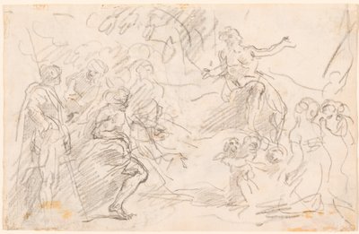 Raamatun kohtaus [verso] tekijältä Sebastiano Ricci
