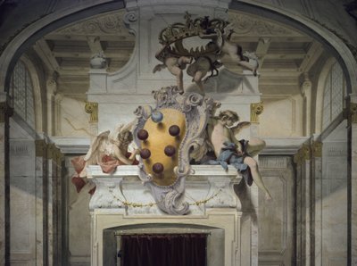 Medicin vaakuna. Fresko Sebastiano Ricci (1659-1734), noin 1707-1708. Firenze, Palazzo Pitti tekijältä Sebastiano Ricci