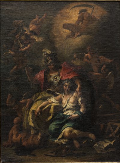 Minerva (öljy kankaalle) tekijältä Sebastiano Ricci