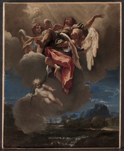 Tutkimus "An Apotheosis of a Saint" (San Bernardino dei Mortille, Milano) tekijältä Sebastiano Ricci