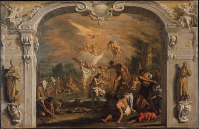 Kristuksen kaste, n. 1713–1714 (öljy kankaalle) tekijältä Sebastiano Ricci