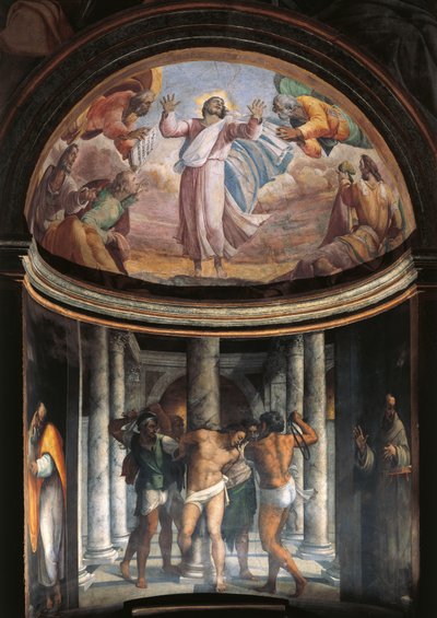 Kristuksen liputus (fresko) tekijältä Sebastiano del (c.1485 1547) Piombo