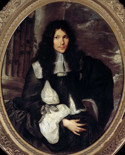 Miehen muotokuva (pitkä olettaa Jean Fouquet). Anonyymi maalaus Sebastien Bourdonin koulusta (1616-1671) tekijältä Sebastien (school of) Bourdon