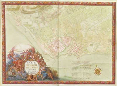 Ms. 987, fol.24 Le Havren suunnitelma, Atlas Louis XIV, 1683-88 tekijältä Sebastien Le Prestre de Vauban