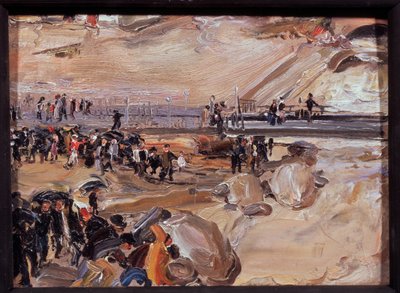 Kävele San Remossa (Italia). Semjon Gavrilovich Nikiforovin (1877-1912) työ, öljy pahville tekijältä Semen Gavriilovich Nikiforov