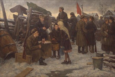 Aamu barrikadeilla. tekijältä Semyon Gavrilovich Nikiforov