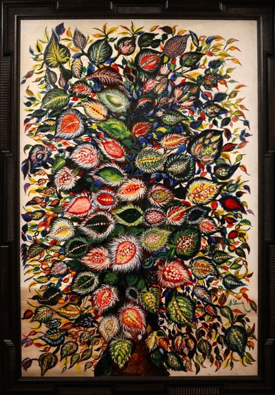 Lehdet 1928-29 (öljy kankaalle) tekijältä Seraphine Louis