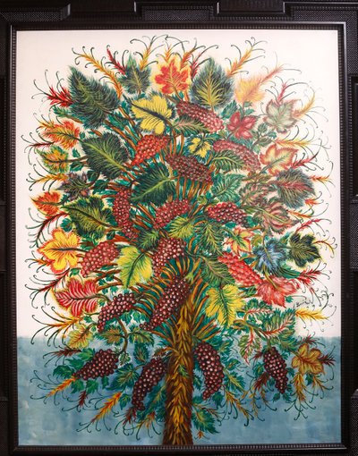 Rypäleet, n. 1930 (öljy kankaalle) tekijältä Seraphine Louis