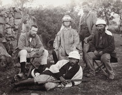 Tutkijoiden ryhmä, Juudean alue, Palestiina, 1867 tekijältä Sergeant Henry Phillips