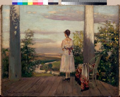 Anton Tšehovin (Anton Chekhovin) talo Melikhovossa - Vinogradov, Sergei Arsenievich (1869-1938) - 1910-luku - Öljy kankaalle - tekijältä Sergei Arsenevich Vinogradov